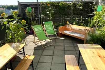 Grünes Büro mit Dachterrasse zur Untermiete - 1
